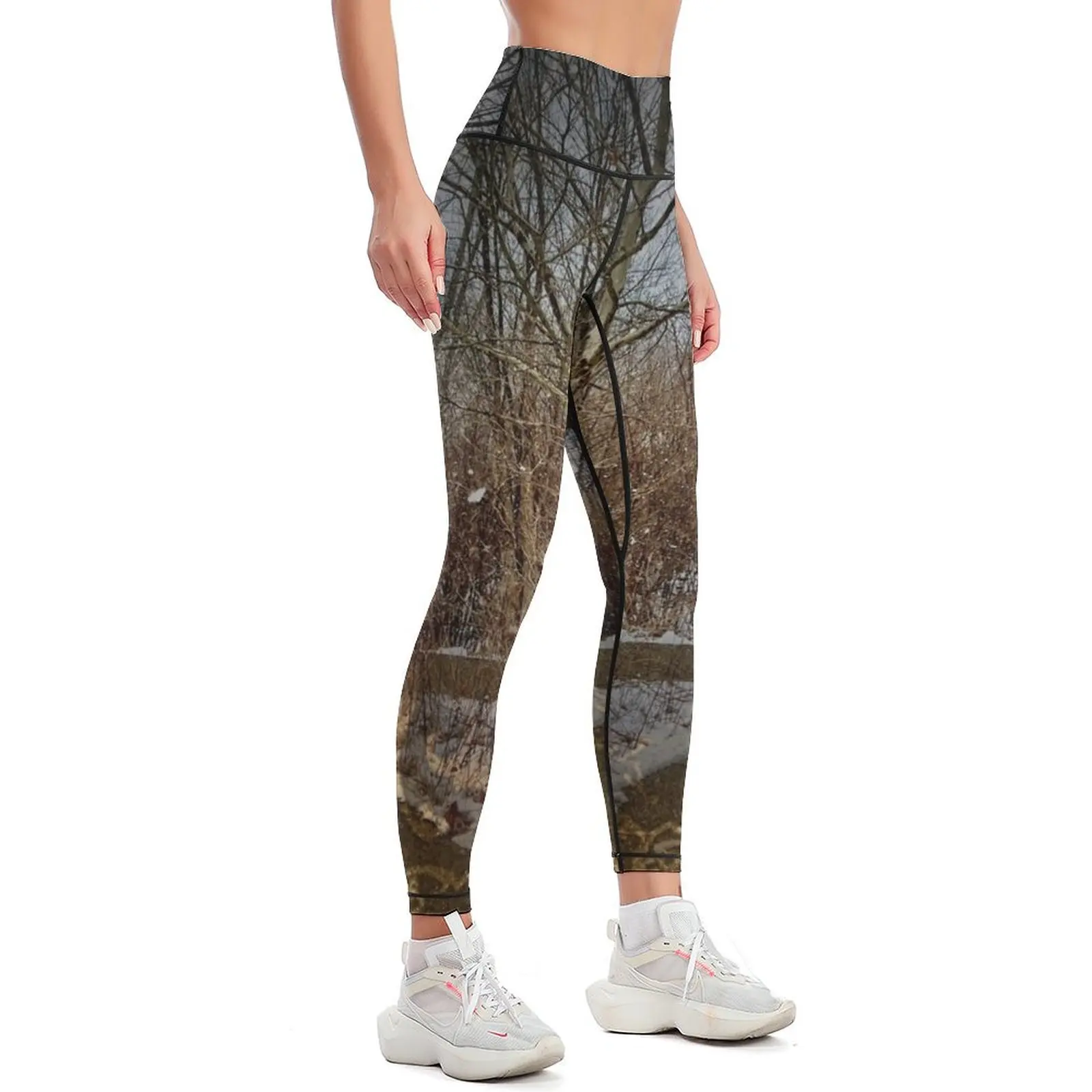 Zimowe legginsy w kamuflażu w  – Yoga Fitness Park recenzja i cena