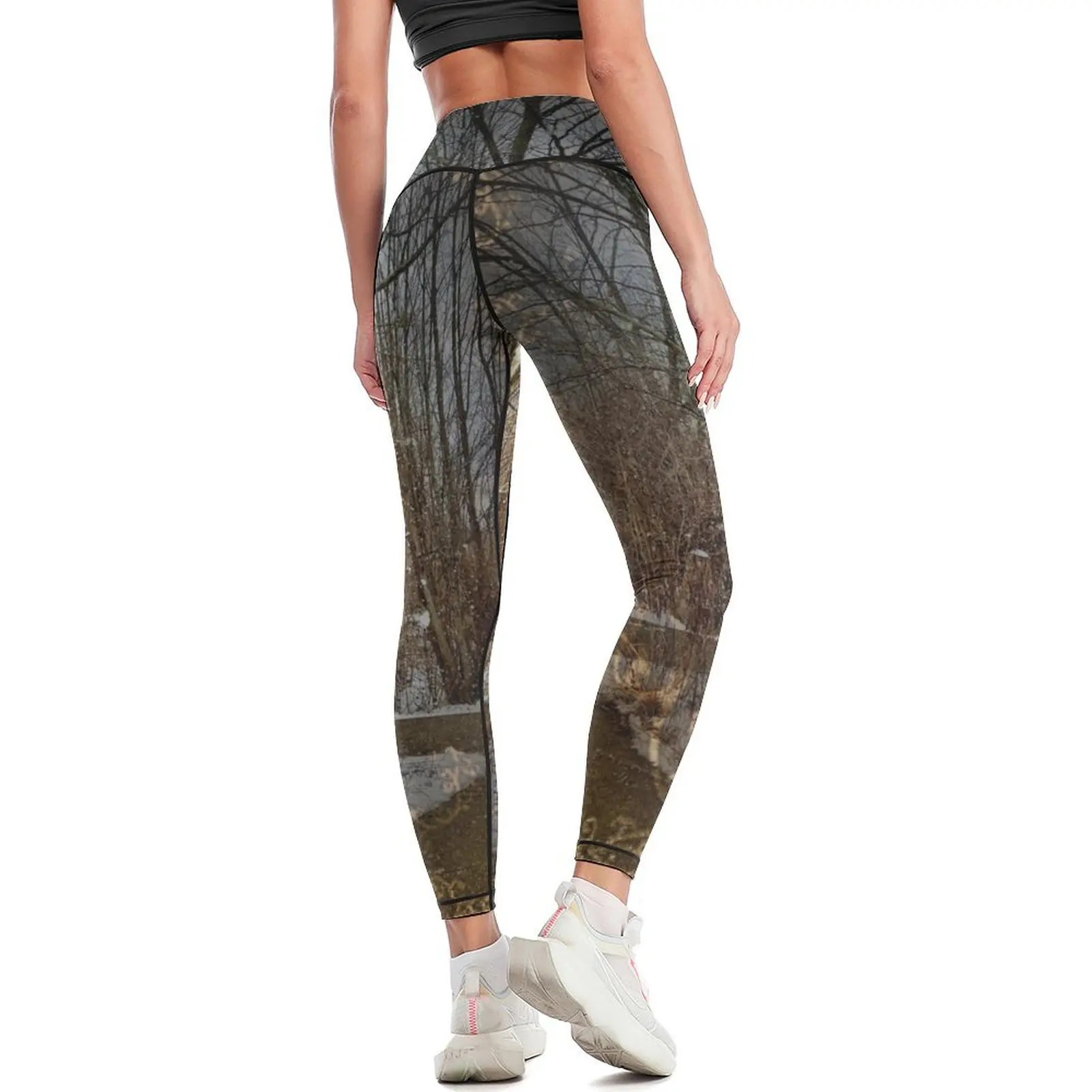 Zimowe legginsy w kamuflażu w  – Yoga Fitness Park recenzja i cena