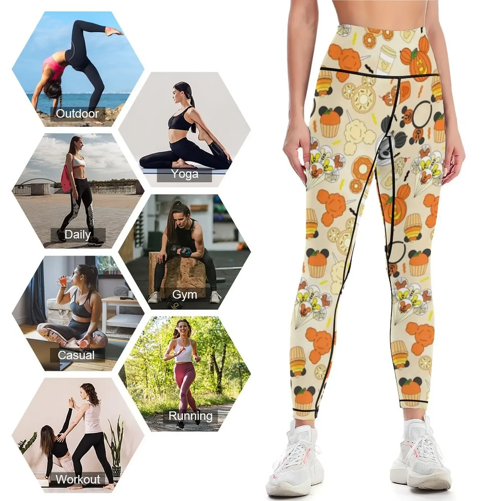 Legginsy z motywem Halloween w – Yoga Fitness Park recenzja i cena