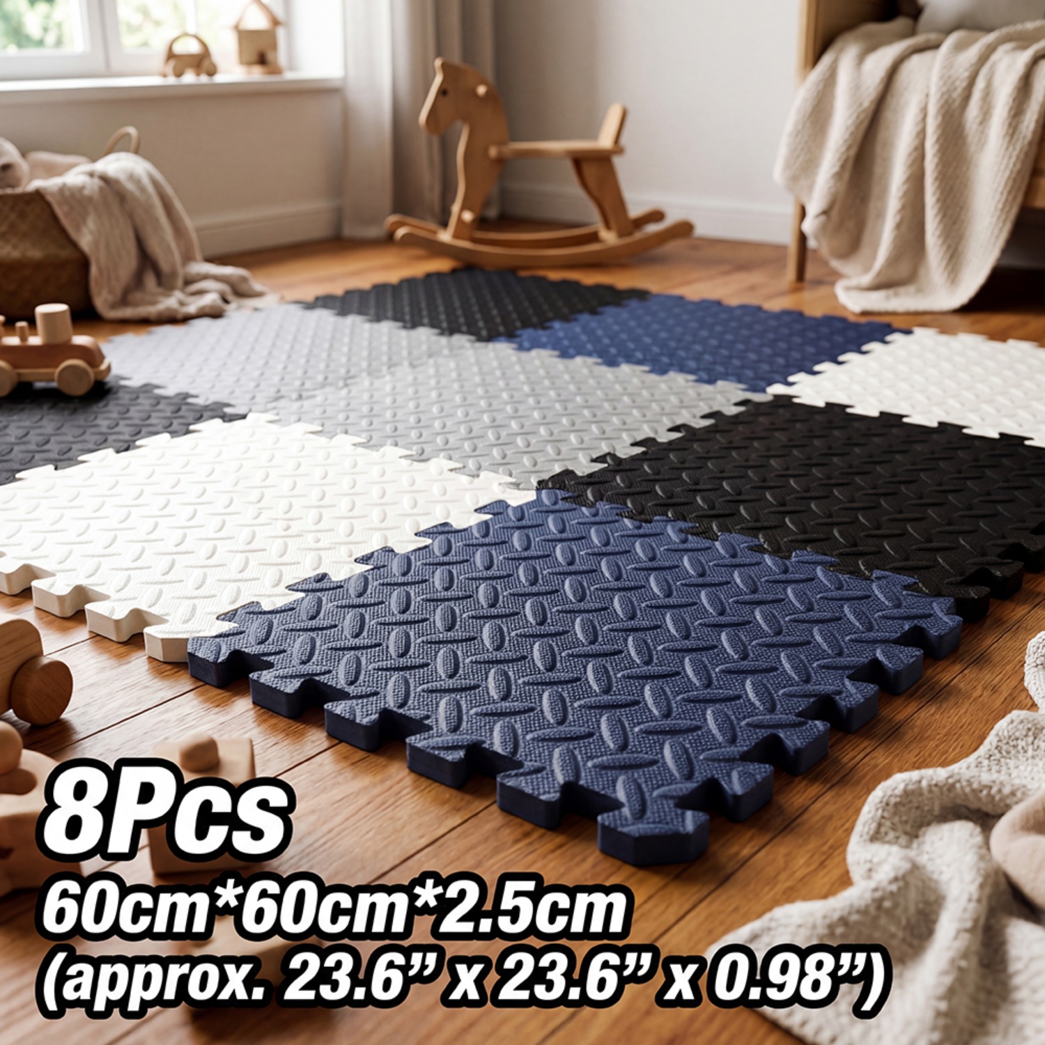 8 szt. Mata piankowa EVA 60x60 – Yoga Fitness Room recenzja i cena