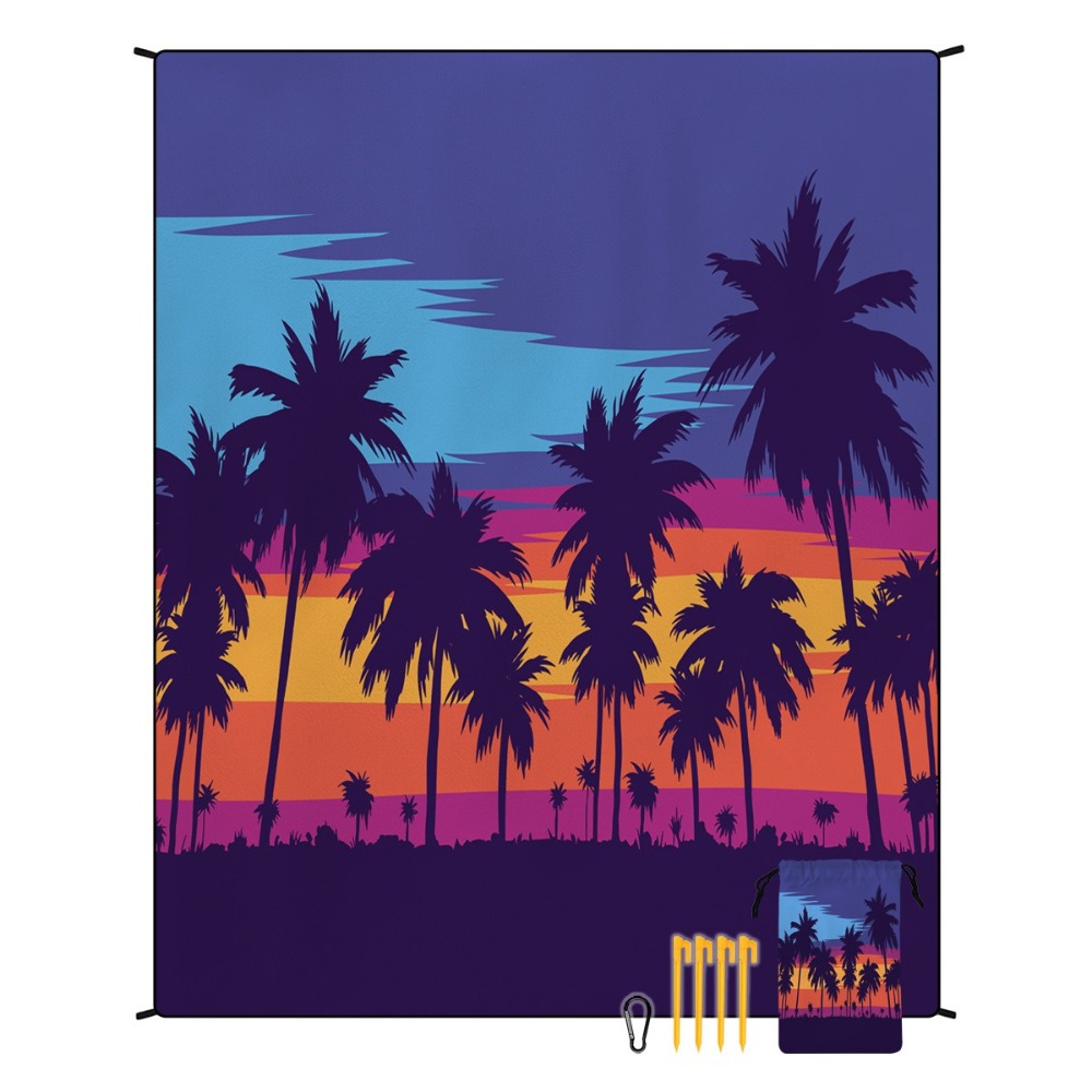 Ręcznik plażowy z motywem palm – Yoga Of Fitness Mat recenzja i cena